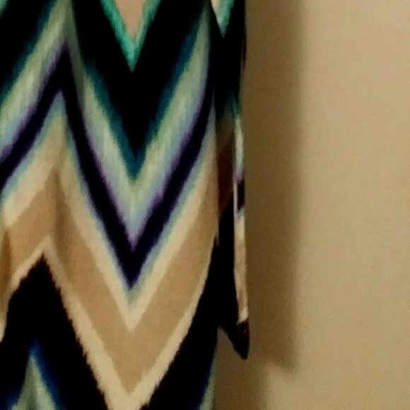 Chico's Sweater Chevron Sweater Size 0 - Picture 6 of 16